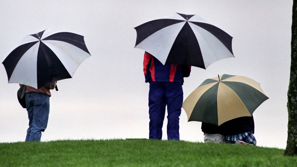 Playing Golf in the rain